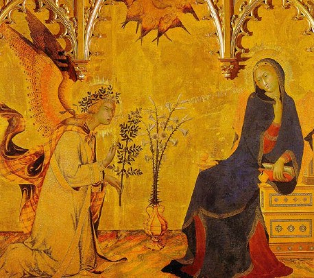 Fig. 1. - Simone Martini, Annonciation, 1333, Offices, Florence (DR)