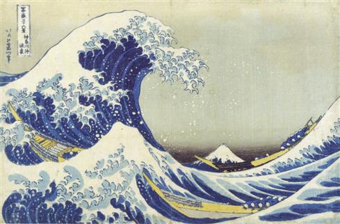 Hokusai Katsushika, La Grande Vague de Kanagawa